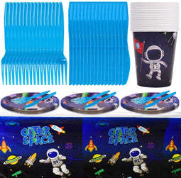 Feest Decoratie Set - Kinder Verjaardag - Astronaut Thema - Alles voor 10 Gasten