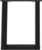 vidaXL - Salontafelpoten - 2 - st - U-vormig - 28x(42-43) - cm - staal - zwart