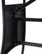 vidaXL - Tuintafel - 80x80x74 - cm - poly - rattan - zwart