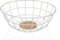 Fruitschaal Versa Wit 28 x 12 x 28 cm Hout Rubberwood Staal Ijzer