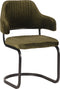 LABEL51 Otta Eetkamerstoel - Groen - Fluweel