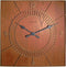 NeXtime - Wandklok - 50 cm - Hout - Bruin - 'Wood Square'