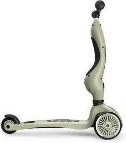 Scoot & Ride Highway Kick 1 - Kinderstep - Verstelbaar zadel en stuur - Olive