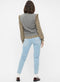 Pieces PCLEAH MOM HW ANK LB160-BA/NOOS BC - Dames Jeans - Hoge taille - Maat XS