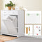 SoBuy BZR33-II-W - Badkamerkast - 2 lades 2 wasmanden 45 liter - Wit