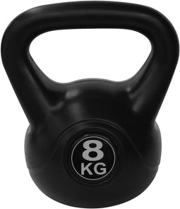 Tunturi PVC Kettle Bell - Kettlebell - 8 kg - Incl. gratis fitness app - Zwart