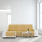 Hoes voor chaise longue met korte armleuning links Eysa MONTBLANC Mosterd 100 x 110 x 200 cm