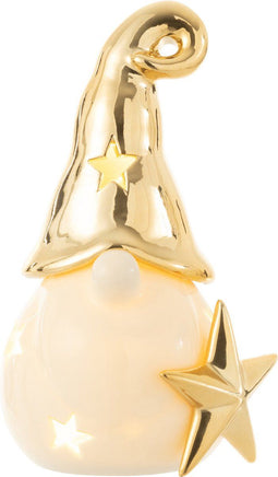 J-Line Kerstman Led Ster Porselein Small