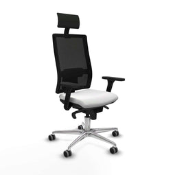 Bureaustoel met hoofdsteun Piqueras y Crespo 3D086G1 Wit