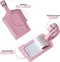 EverNeeds Bagagelabel - Kofferlabel voor Koffers - Kofferlabels - Bagagelabels - PU Leer - Roze - 2 Stuks