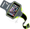 Mobiparts Comfort Fit - Sport Armband - Ademend materiaal en sleutelvak - Neon Groen