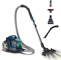 Philips FC9557/09 - Stofzuiger zonder Zak - LED Mondstuk - HEPA 13 Allergiefilter - Blauw