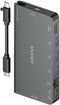 Aisens ASUC-8P015-GR - USB 3.2 Hub - 3x USB 3.2 Gen1 - Ethernet 1Gbps - Type-C