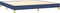 vidaXL - Boxspringbed - 200x200 cm - Stof - Blauw