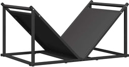 vidaXL - Brandhoutrek - 70x43x34,5 - cm - koudgewalst - staal - zwart