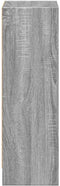 vidaXL - Boekenkast - 40x24x76 - cm - bewerkt - hout - grijs - sonoma - eikenkleurig