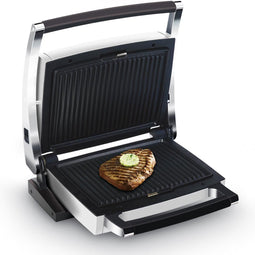FRITEL Combi Grill CW 2427 - Grillijzer / Wafelijzer / Paninigrill - Zwart/Grijs - BBQ functie (180°)