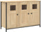 vidaXL - Dressoir - 100x35x70 - cm - bewerkt - hout - sonoma - eikenkleurig