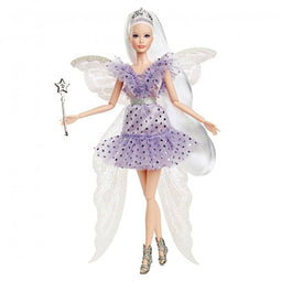 Barbie Tandenfee - Modepop met toverstaf en feeënvleugels - Paars