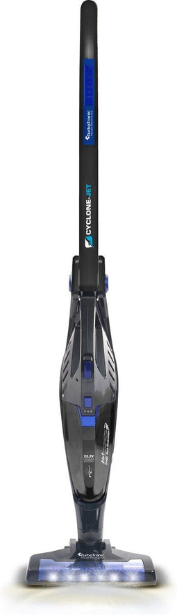 TurboTronic TT-FG6 - Draadloze 2-in-1 Steelstofzuiger met Kruimeldief - Flexibele Arm - Zwart