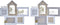 Fotolijsten DKD Home Decor Love Home Hout Bloem Natuurlijk (46 x 3 x 39 cm) (2 Stuks)