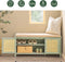 SoBuy FSR129-GR - Schoenenbank - 3 Lades 2 Deuren - Groen