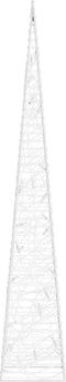 vidaXL - Kerstverlichtingskegel - met - 30 - warmwitte - LED's - 60 - cm - acryl