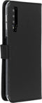 Selencia Galaxy A7 (2018) - Echt Lederen Bookcase - 3 Pashouders - Zwart