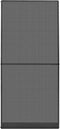 vidaXL - Hordeur - met - scharnieren - 100x215 - cm - antraciet