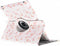 Tablet Hoes Geschikt voor iPad 2 (2011) 9.7 inch /iPad 3 (2012) 9.7 inch / iPad 4 (2012) 9.7 inch - 360° Draaibare Design Bookcase - Wit / Roze /Flamingo