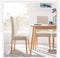 Jacquard Reliëf Stoelhoes Stretch Seat Hoes Hoes voor Eetkamer Kantoor Hotel Bruiloft (Beige, Set van 4)