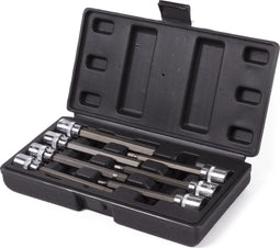 Hofftech Verlengde doppenset inbus - 7 maten - CRV materiaal - 110 mm lengte - 7-delig