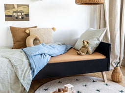 Bopita Nora bed 90x200 - Mat Zwart/Naturel