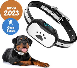 Anti Blafband – Zonder Schock – Blafband voor Honden – Anti Blaf apparaat – Trainingshalsband – Honden training – Ultrasoon – Kleine en Grote Honden – Waterdicht – LED verlichting - Oplaadbaar