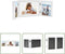 vidaXL - Drieluikfotolijst - 28x18 cm + 2x(13x18 cm) - wit