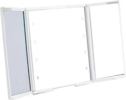 Berilo Make-up Spiegel - vergrotend - met LED verlichting - 11,5 x 9,5 cm