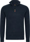 Mario Russo Skipper - Heren Trui - Half Zip - Navy - XXL