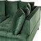 GRENA - Hoekbank 3-zits - Donkergroen - Linkerzijde - 231 cm - Fluweel
