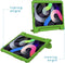 iMoshion Tablet Hoes Kinderen Geschikt voor iPad Air 5 (2022) / iPad Air 4 (2020) - iMoshion Kidsproof Backcover met handvat - Groen