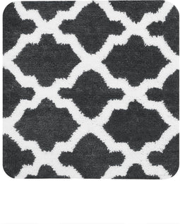 Dutch House Bidetmat Toulon - Bidetmat 60x60 m - Antraciet - Antislip - Badmatten - Anti Slip Douchemat - Badkamer Mat - Snel Absorberend - Snel Drogende Badmat - Bidetmat - WC mat - Toiletmat voor hangend toilet