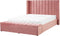 NOYERS - Tweepersoonsbed - Roze - 180 x 200 cm - Fluweel