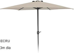 Parasoll Ambiance - Stokparasol - Ø 300 cm - Crème