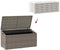 vidaXL - Tuinbox - 110x50x58 - cm - poly - rattan - grijs