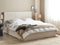 VION - Bed met opbergruimte - Beige - 160 x 200 cm - Polyester
