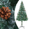 vidaXL - Kunstkerstboom - met - verlichting - kerstballen - dennenappels - 180 - cm