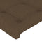 vidaXL - Hoofdborden - 2 - st - 80x5x78/88 - cm - stof - donkerbruin