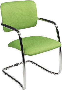 ABC Kantoormeubelen vergaderstoel magentix met rug en zitting in stof zwart