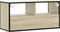 vidaXL - Tv-meubel - 80x31x39,5 - cm - bewerkt - hout - metaal - sonoma - eikenkleurig