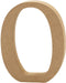 Letter O h: 8 cm dikte 1 5 cm MDF 1stuk