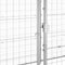 vidaXL - Hondenkennel - met - dak - 12,1 - m² - gegalvaniseerd - staal